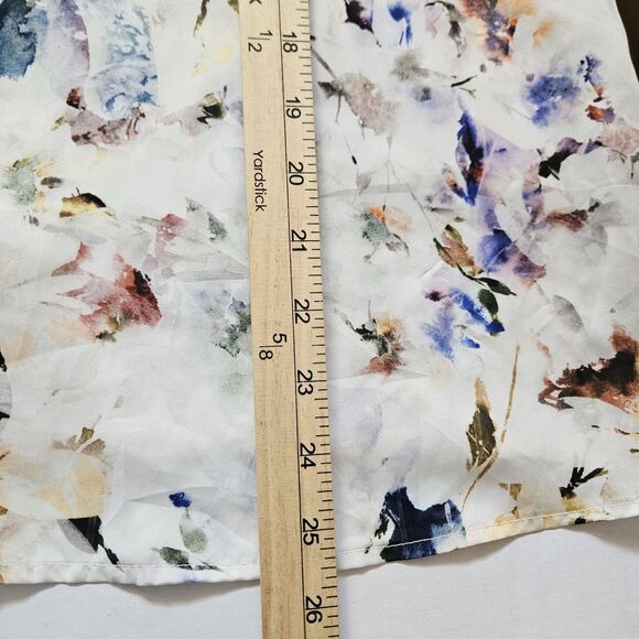 Dolan Anthropolgoie Top S Araminta Ruffle Sleeve Floral Keyhole Neck Cottagecore - Picture 8 of 15